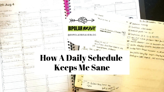 How A Daily Schedule Keeps Me Sane